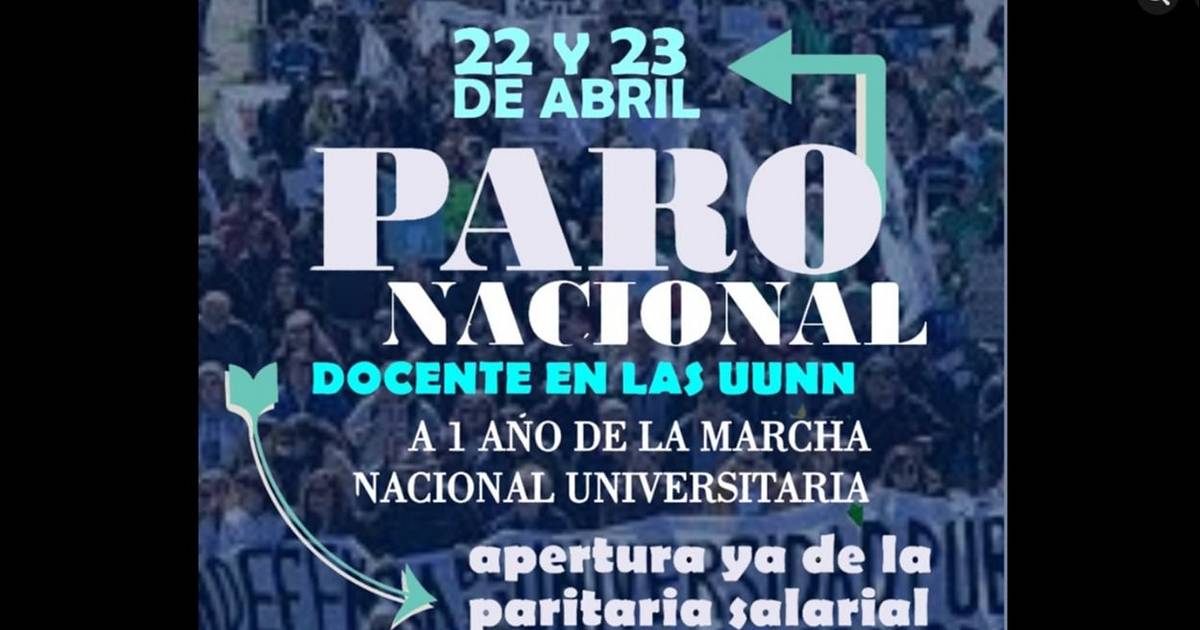 Paro de 48 horas de docentes universitarios | InfoCordillera